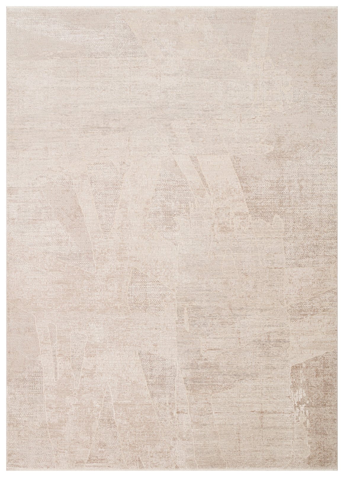 Akriv Bej Krem Soyut Desenli Modern Halısı