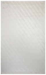 Loravo White Beige Modern Geometric Patterned Rug