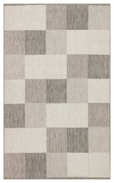 Savne Grey Modern Geometric Pattern Kilim