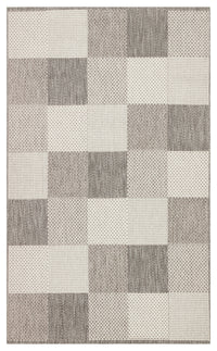 Savne Grey Modern Geometric Kilim Pattern Rug