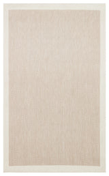 Savne Beige Ecru Geometric Modern Cotton Polyester Kilim