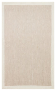 Savne Bej Ekru Geometrik Modern Pamuk Polyester Kilim