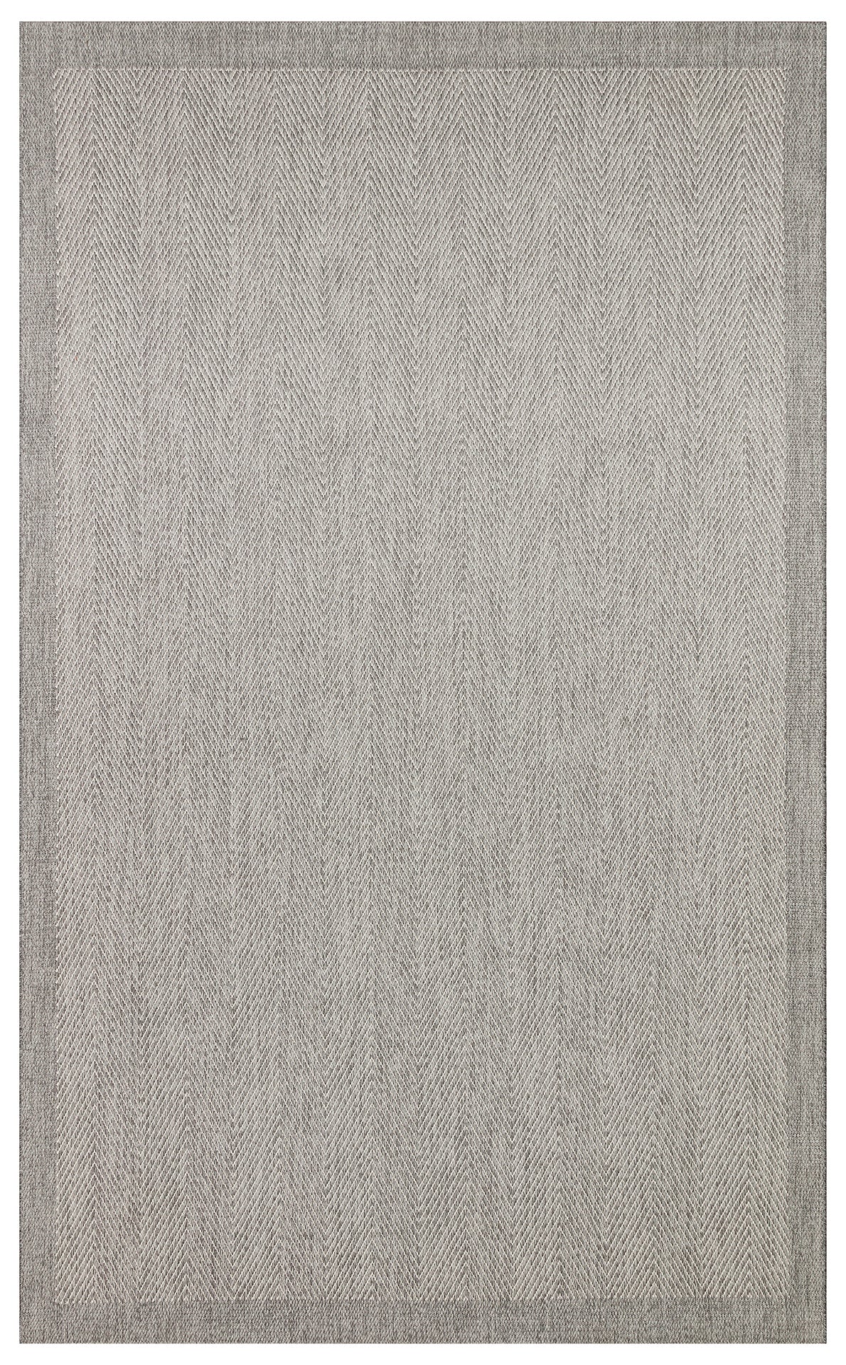 Savne Açık Gri Bej Modern Geometrik Kilim