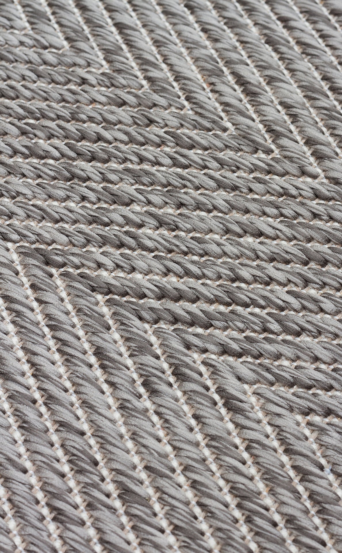Savne Açık Gri Bej Modern Geometrik Kilim – detay görünümü