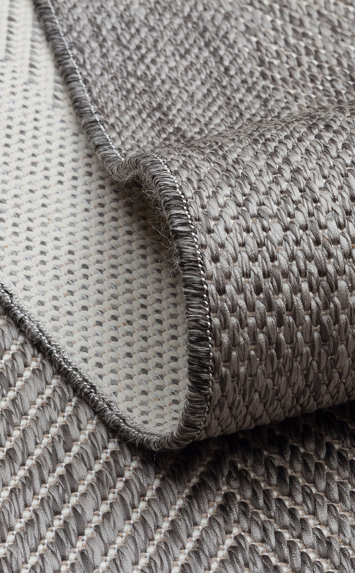 Savne Açık Gri Bej Modern Geometrik Kilim – mekânda kullanım