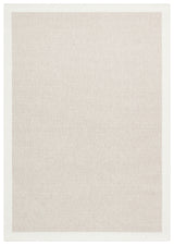 Savne Beige Rot Bordierter Einfarbiger Moderner Kelim
