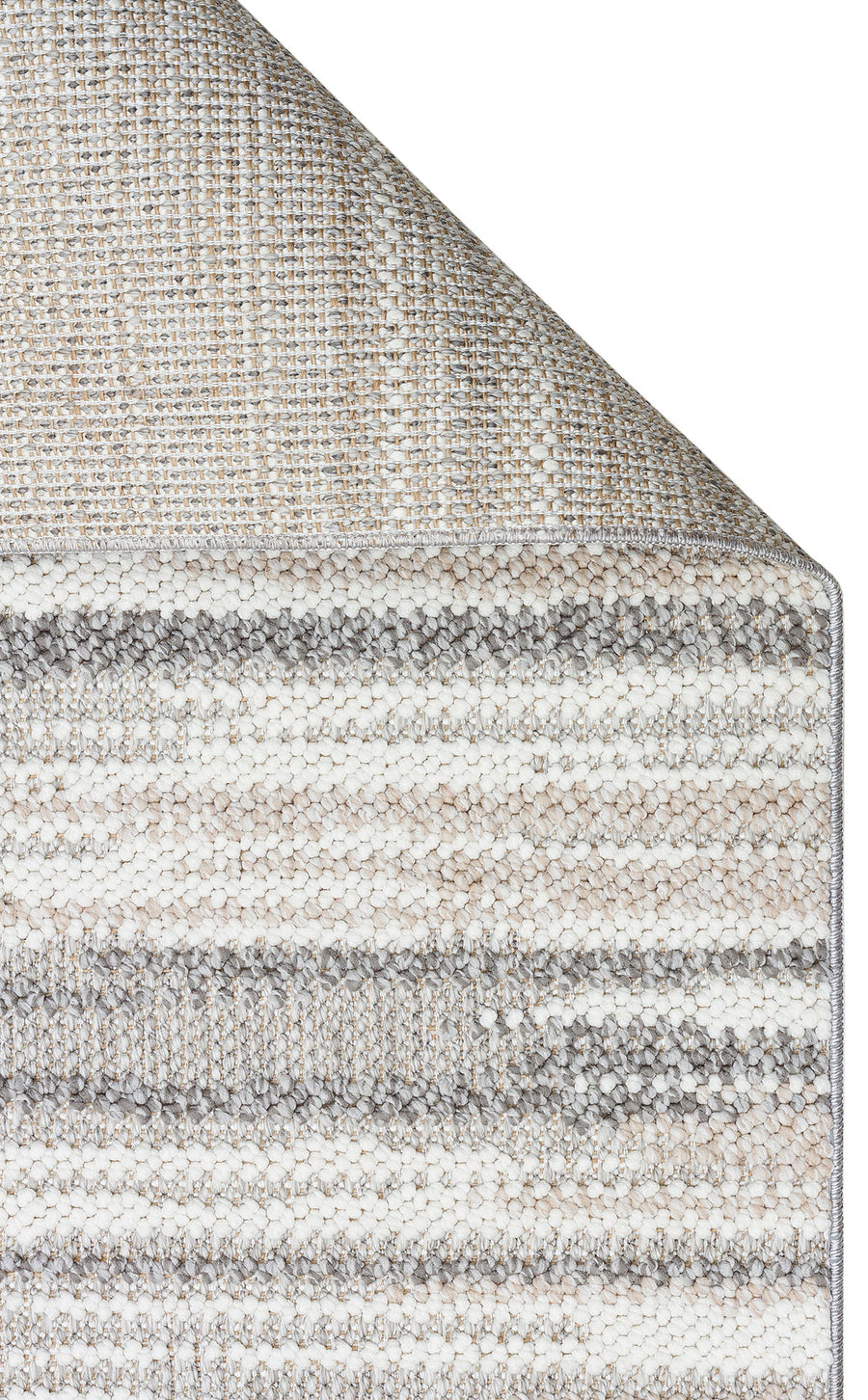 Aleva Gri Bej Modern Soyut Desenli Polyester Halı – genel görünüm