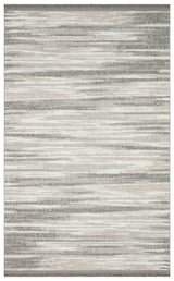 Tapis Aleva gris et beige à motifs abstraits, moderne, en polyester