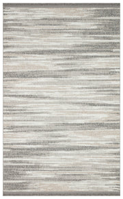 Aleva Gri Bej Modern Soyut Desenli Polyester Halı