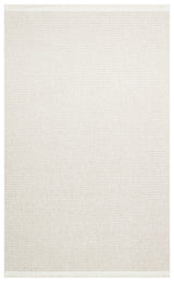 Aleva Ecru Beige Solid Color Modern Polyester Rug