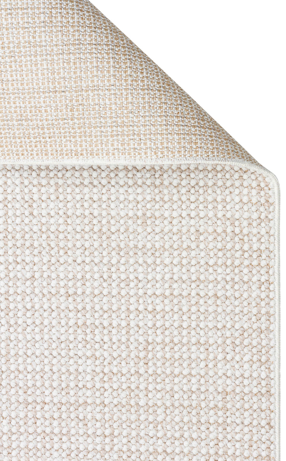 Aleva Ekru Bej Düz Renk Modern Polyester Halı – genel görünüm