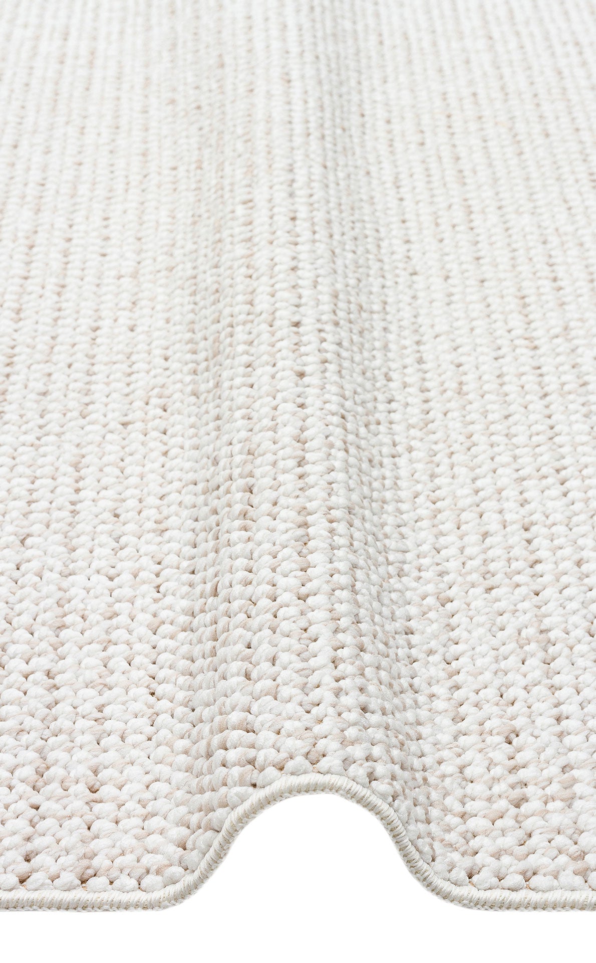Aleva Ekru Bej Düz Renk Modern Polyester Halı – doku yakın çekim