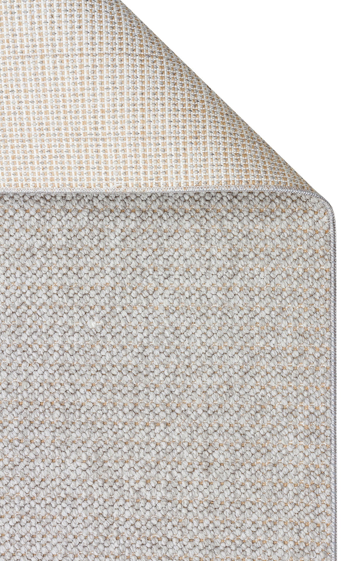 Aleva Bej Gri Düz Renk Modern Polyester Makine Halısı – genel görünüm