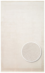 Ramri Beige Solid Colour Modern Viscose Machine-Made Rug
