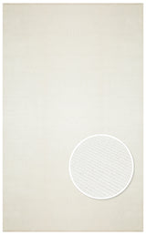 Ramri Ecru Green Plain Modern Viscose Rug