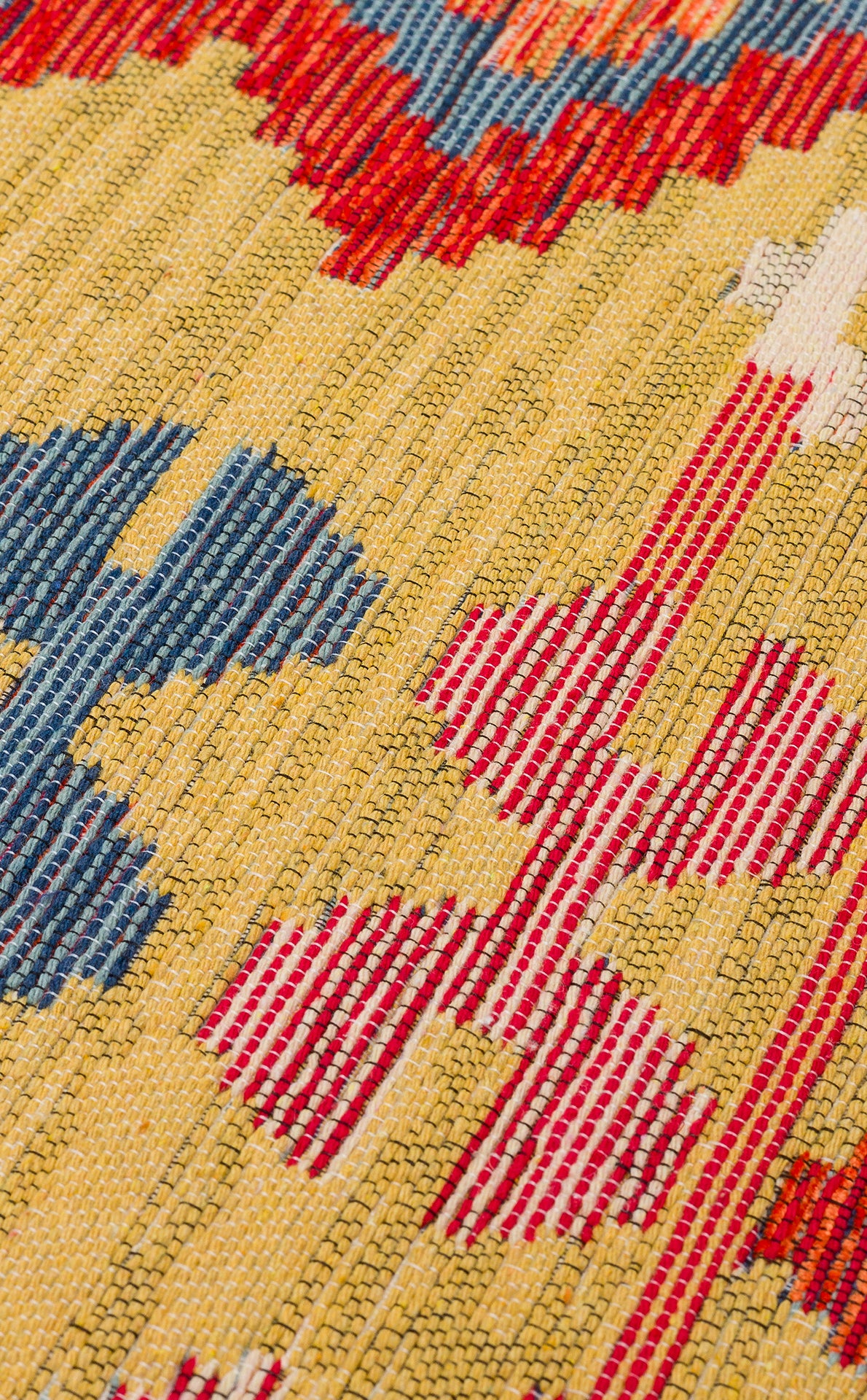 Lerva Çok Renkli Etnik Desenli Yıkanabilir Kilim – mekânda kullanım