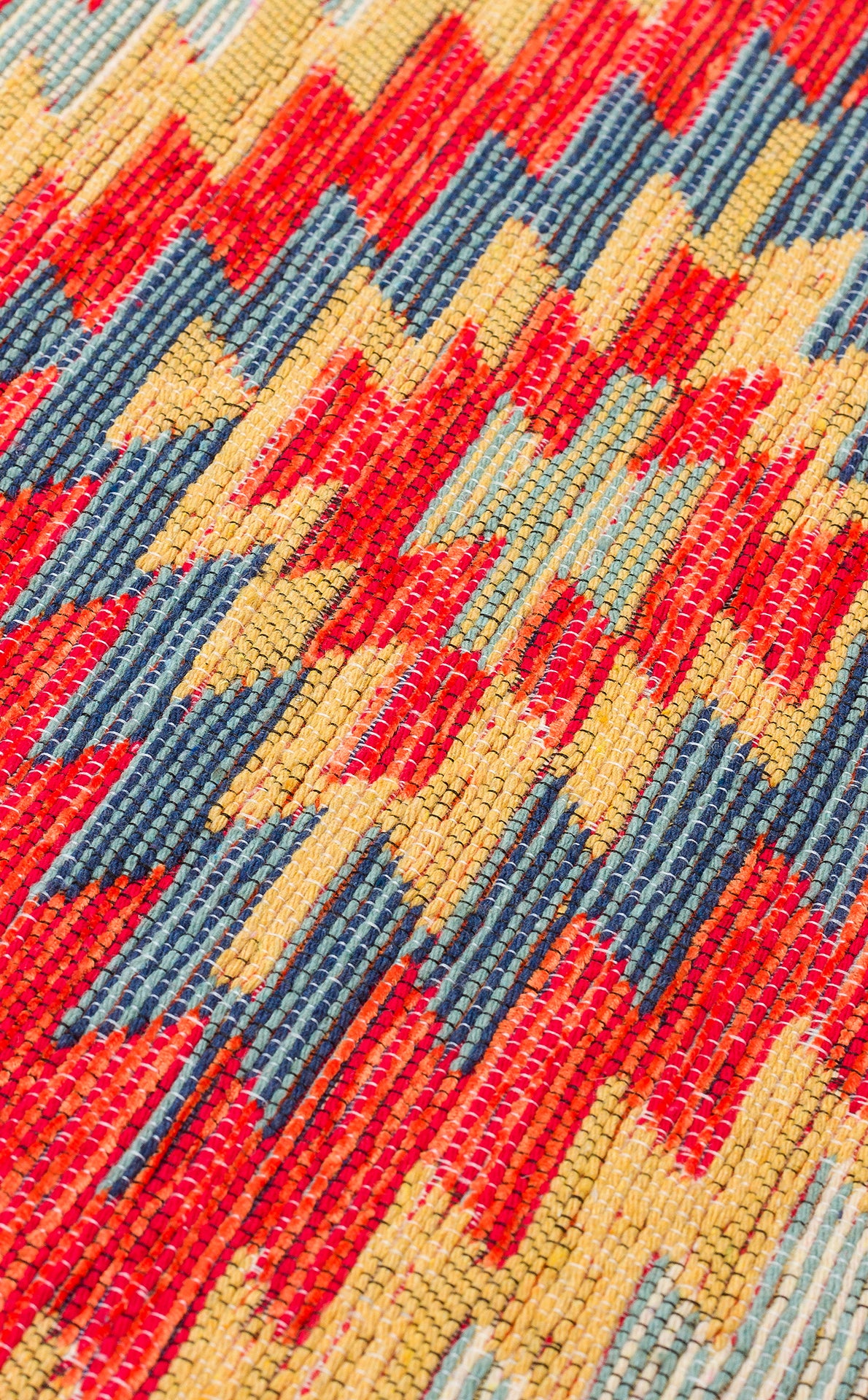 Lerva Terra Çok Renkli Etnik Desenli Kilim – mekânda kullanım
