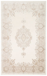 Ravene Beige Braun Medaillon Muster Klassischer Teppich