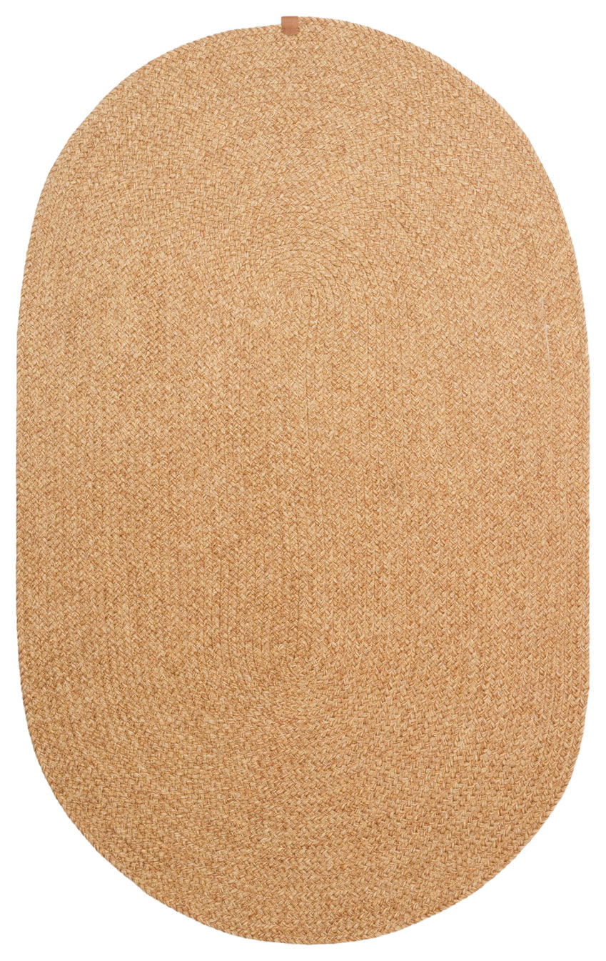 Orvena Naturel Düz Örgü Oval Jüt Halı