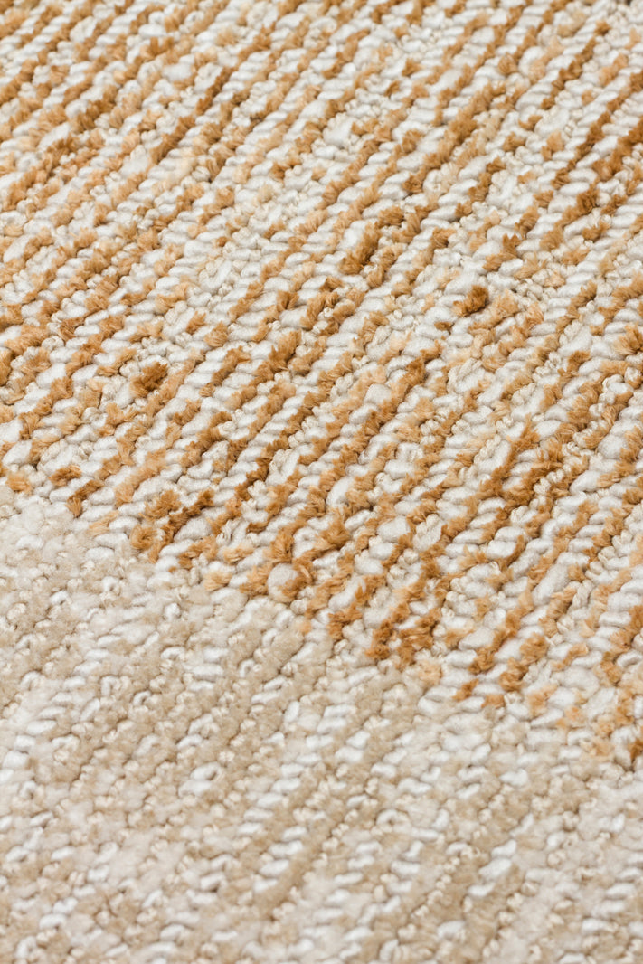 Nivlo Bej Taba Modern Geometrik Polyester Halı – detay görünümü