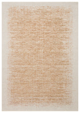 Nivlo Beige Tan Modern Abstract Polyester Machine-Made Rug