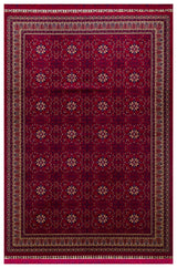 Torka Burgundy Beige Geometric Classic Polyester Rug