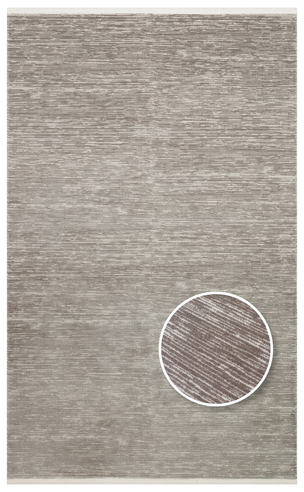 Nivora Gri Beyaz Soyut Desenli Modern Halı