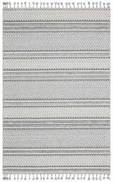 Rivra Grau Weiß Geometrischer Muster Moderner Kelim