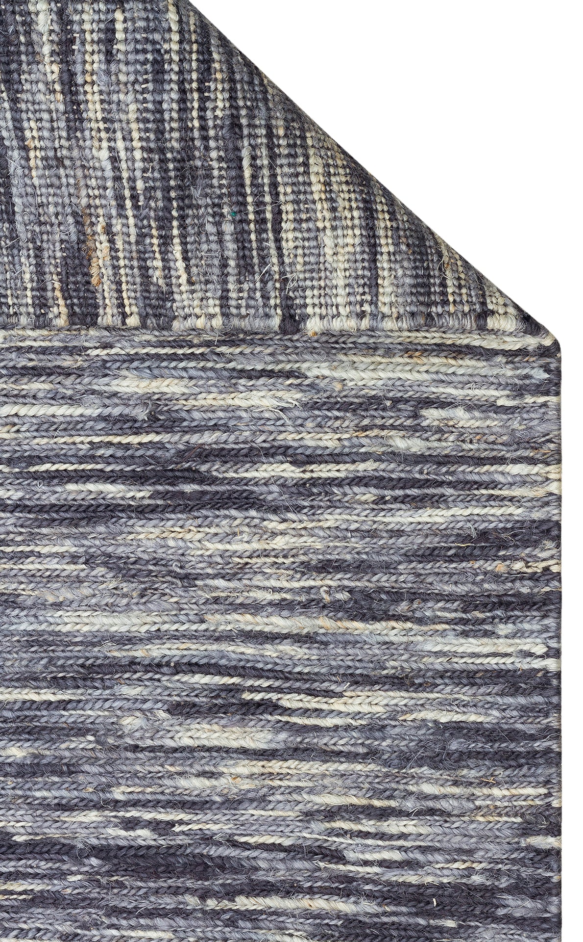 Salese Gri Beyaz Soyut Desenli Kendir Halı – genel görünüm