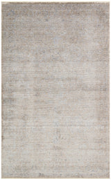 Lyvora Beige Grey Abstract Modern Lyocell Special Loom Rug