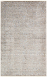 Lyvora Bej Gri Soyut Desenli Modern Lyocell Özel Tezgah Halısı