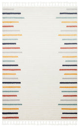Rimvi White Multi-Color Geometric Modern Rug