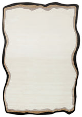 Nisali Red Grey Geometric Modern Viscose Polyester Rug