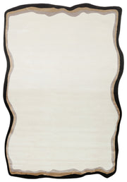 Nisali Kırmızı Gri Geometrik Modern Viskon Polyester Halı
