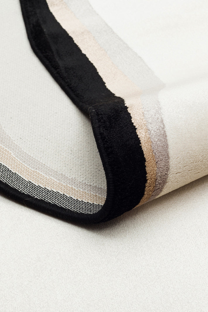 Nisali Kırmızı Gri Geometrik Modern Viskon Polyester Halı – mekânda kullanım