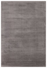 Zuvra Anthrazit Grau Uni Moderner Mikro Polyester Teppich