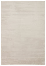 Zuvra Beige Creme Einfarbiger Moderner Mikro Polyester Teppich