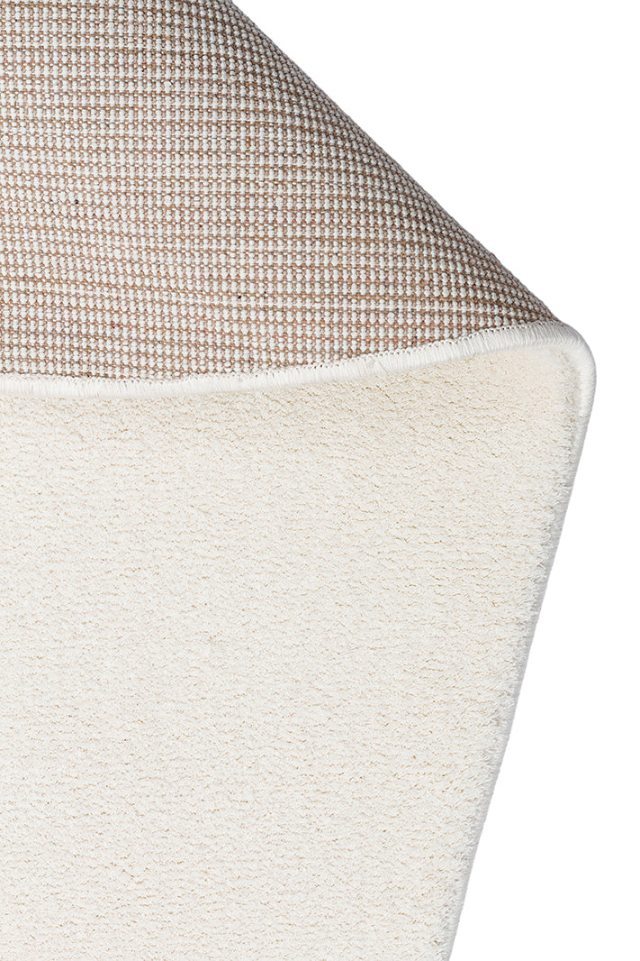 Daelo Beyaz Modern Asimetrik Micro Polyester Halı – genel görünüm