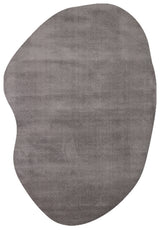 Daelo Anthracite Grey Asymmetrical Modern Micro Polyester Rug
