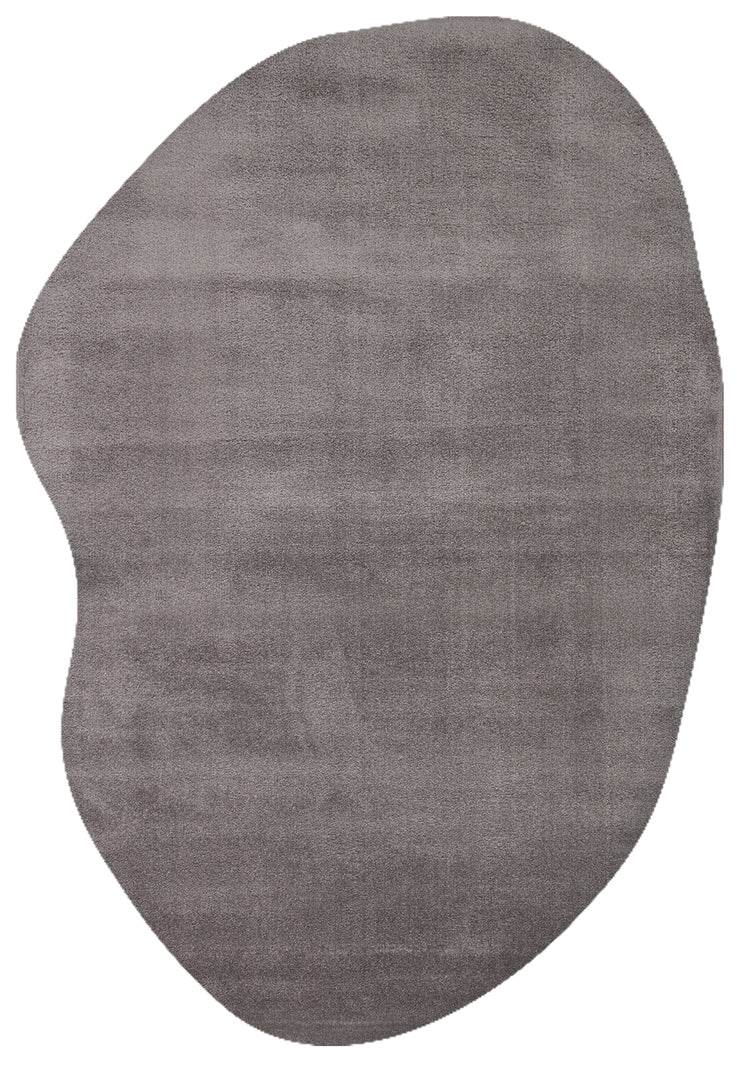 Daelo Antrasit Gri Asimetrik Modern Micro Polyester Halı