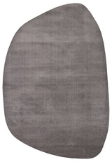 Daelo Anthracite Grey Asymmetric Plain Modern Machine-Made Rug