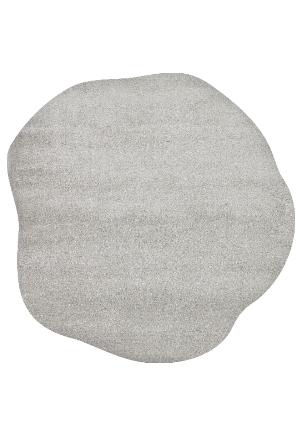 Daelo Light Grey Amorphous Modern Textured Rug
