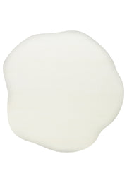 Daelo White Amorphous Plain Modern Soft Rug