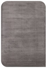 Daelo Grey Plain Modern Micro Polyester Rug