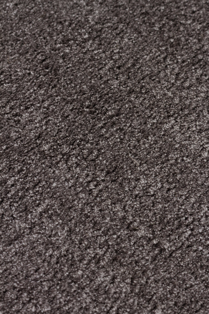 Daelo Gri Düz Renk Modern Micro Polyester Halı – doku yakın çekim