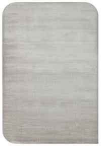 Daelo Açık Gri Beyaz Düz Modern Micro Polyester Makine Halısı