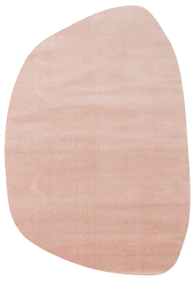 Daelo Pembe Asimetrik Modern Tasarım Makine Halısı