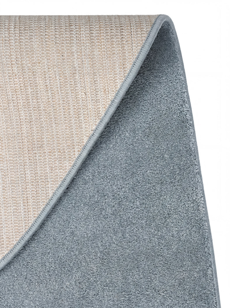 Daelo Gri Düz Modern Asimetrik Micro Polyester Halı – doku yakın çekim