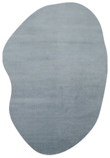 Daelo Grey Plain Asymmetrical Modern Living Room Rug