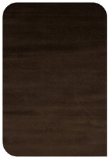 Daelo Brown Green Plain Modern Micro Polyester Rug